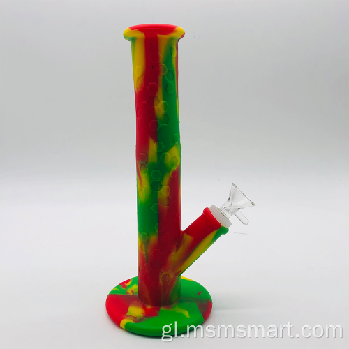 pipa de auga de silicona para fumar